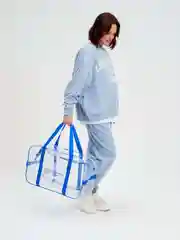 Сумка в роддом прозрачная, водонепроницаемая, 1 шт., васильковый