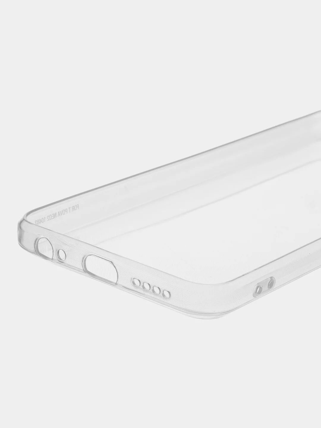 Прозрачный силиконовый чехол BROSCORP для Tecno Pova Neo 2, с защитой камер и от прилипания