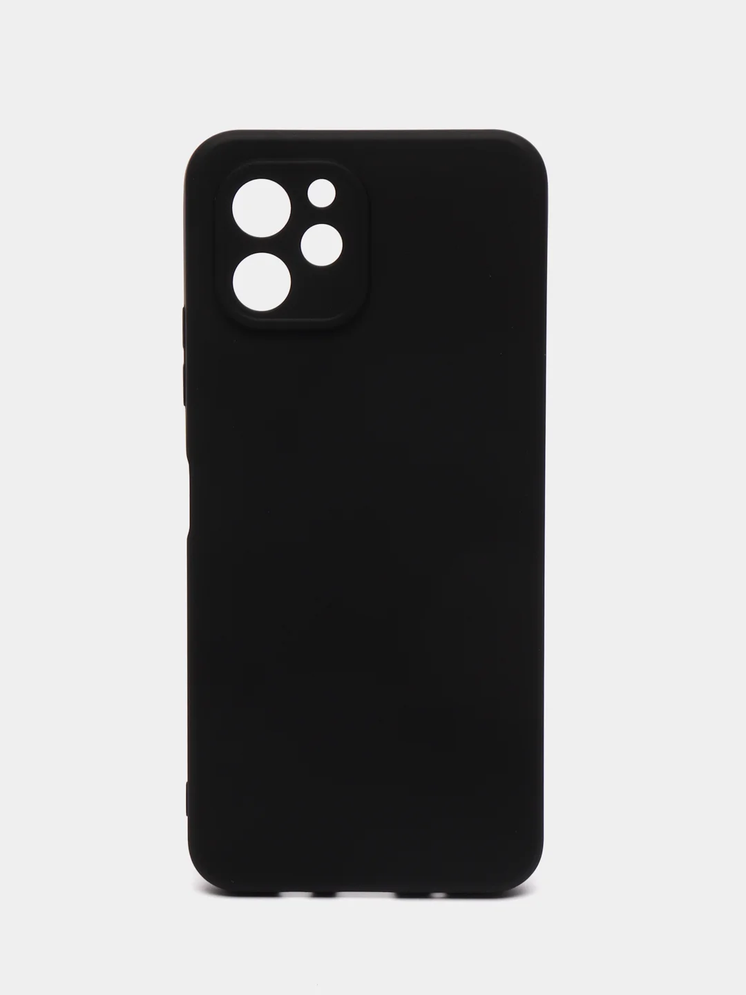 Черный чехол BROSCORP для Huawei Nova Y61, матовый, силиконовый