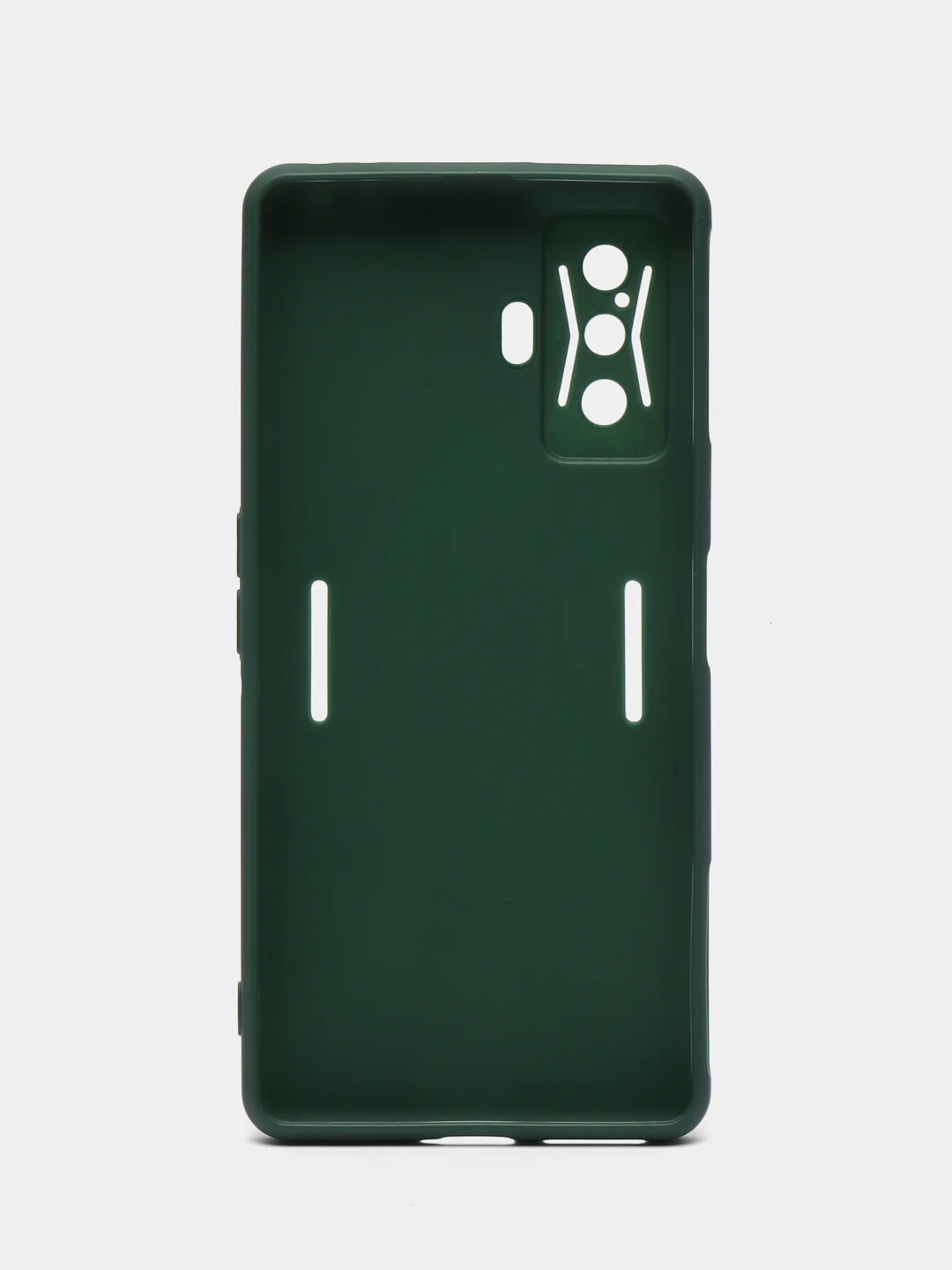 Зеленый чехол BROSCORP для Xiaomi Poco F4 GT, матовый, силиконовый, тонкий, бортик вокруг камер