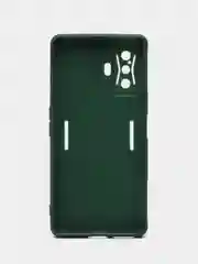 Зеленый чехол BROSCORP для Xiaomi Poco F4 GT, матовый, силиконовый, тонкий, бортик вокруг камер