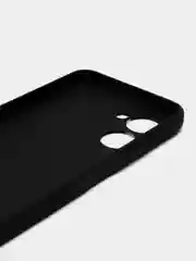 Черный чехол BROSCORP для Realme C33, матовый, силиконовый, тонкий, бортик вокруг камер