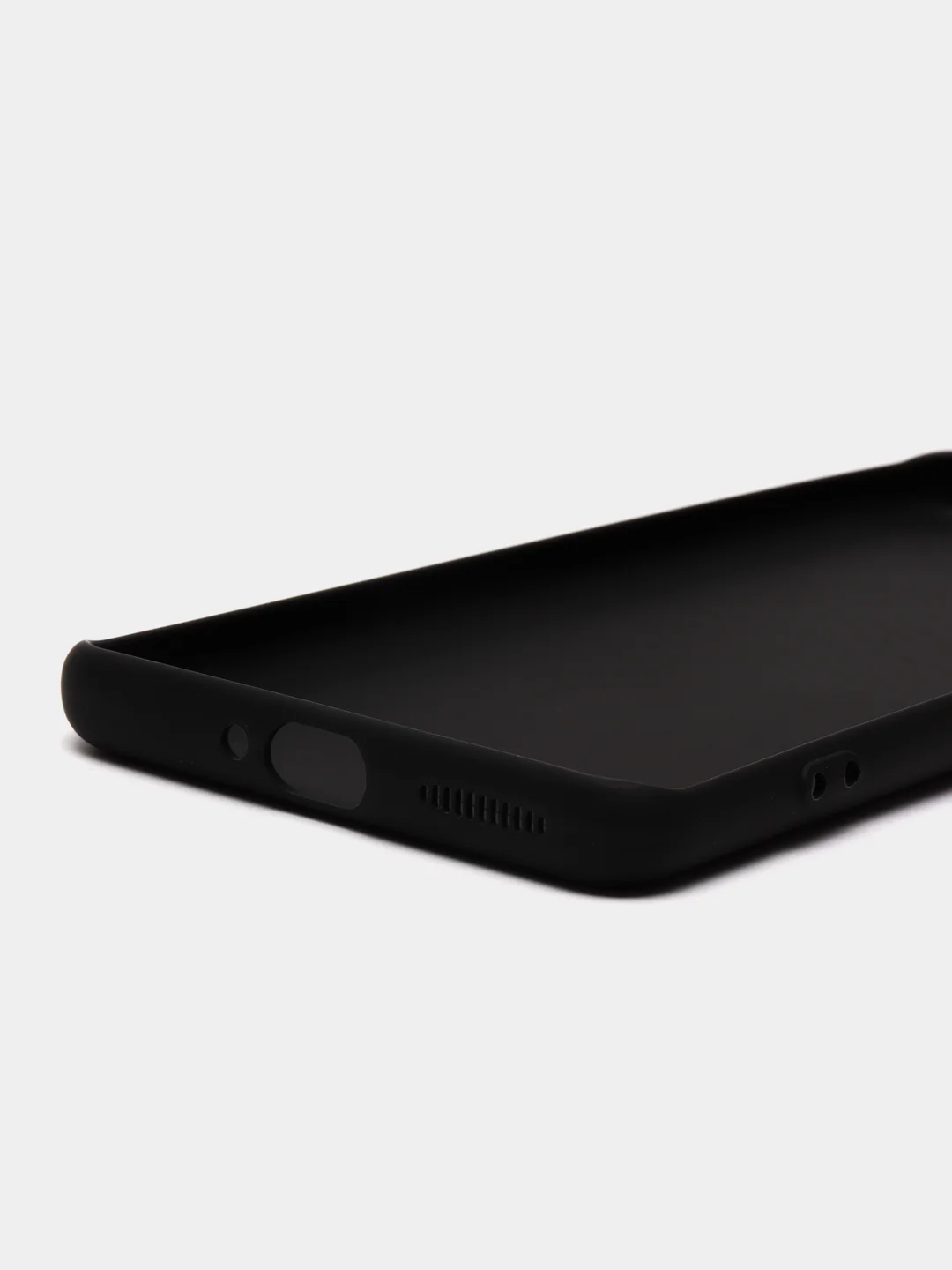 Черный чехол для Xiaomi 12 Pro / 12S Pro силиконовый BROSCORP тонкий матовый, покрытие soft-touch