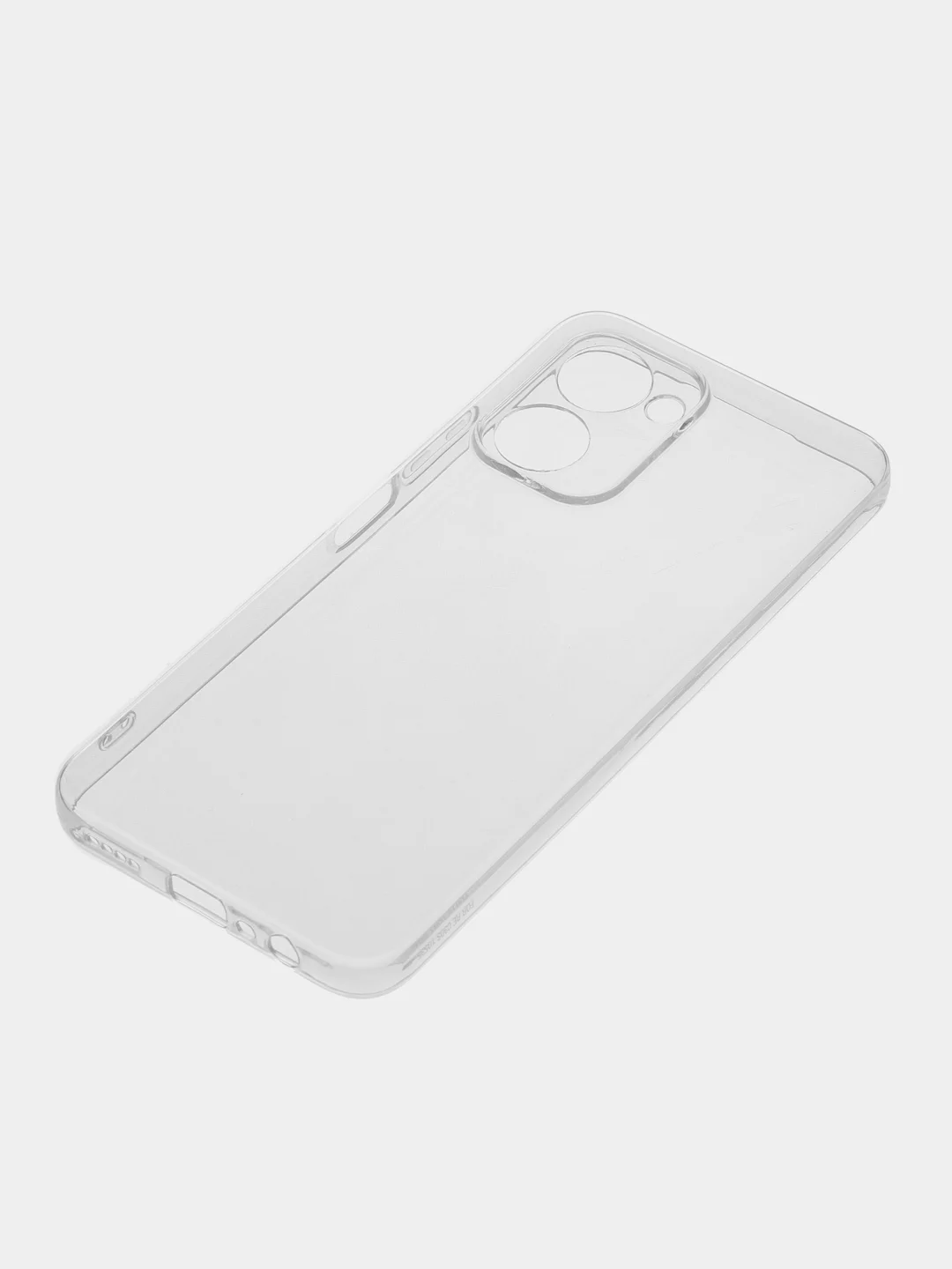 Прозрачный чехол силиконовый BROSCORP для Realme C33, с защитой камер и от прилипания