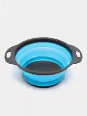 Голубой дуршлаг складной силиконовый с ручками, сито, 2 размера