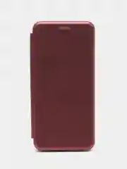 Багровый чехол-книжка для Honor 70 (Хонор 70)