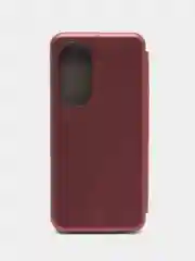 Багровый чехол-книжка для Honor 70 (Хонор 70)