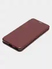 Багровый чехол-книжка для Honor 70 (Хонор 70)
