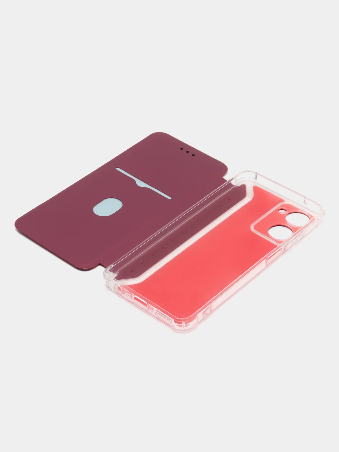 Бордовый чехол-книжка для Realme 10 4G