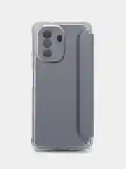 Серебряный чехол-книжка для HUAWEI nova Y71 / Y70 / Y70 Plus (Хуавей Нова у70 / у70 Плюс)