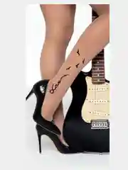 Бежевый капроновые колготки MiNiMi Tattoo Love, колготки с рисунком на щиколотке,колготки женские