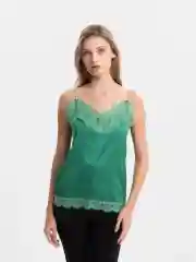 Белый майка шелковая