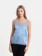 Белый майка шелковая