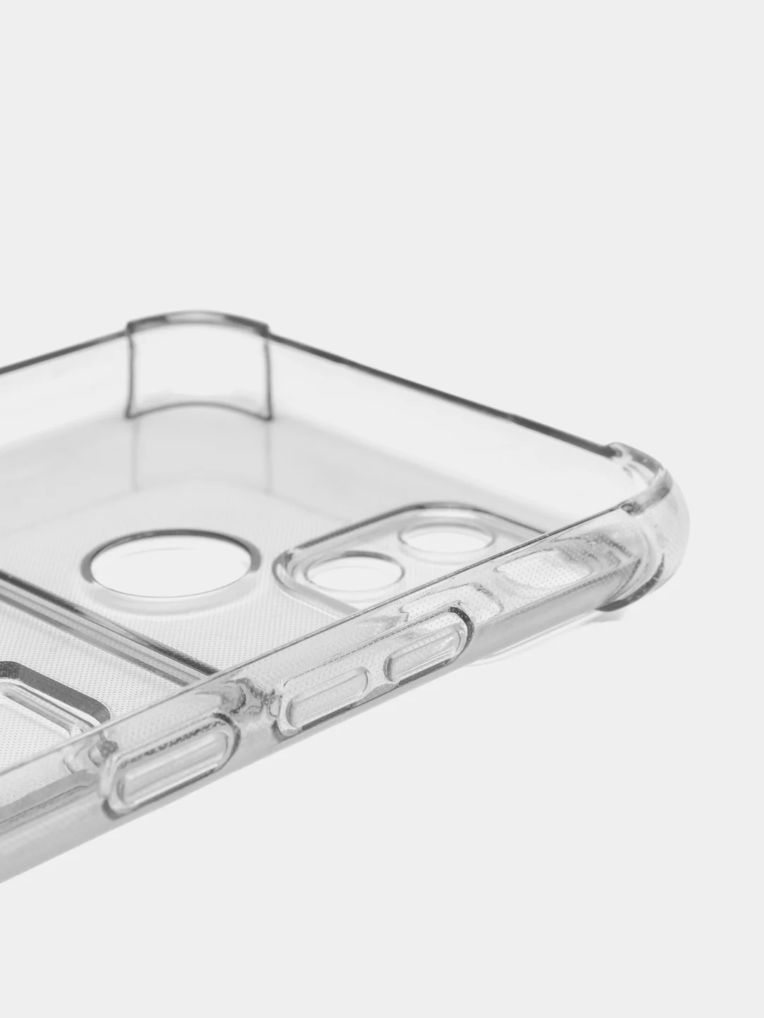 Серый противоударный чехол realme C21y , кармашек для карт