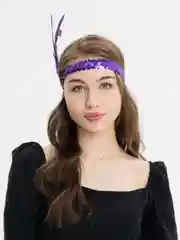 Пурпурный перо на голову
