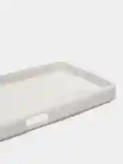 Белый чехол для Oppo A17 (Оппо А17),силиконовый прозрачный