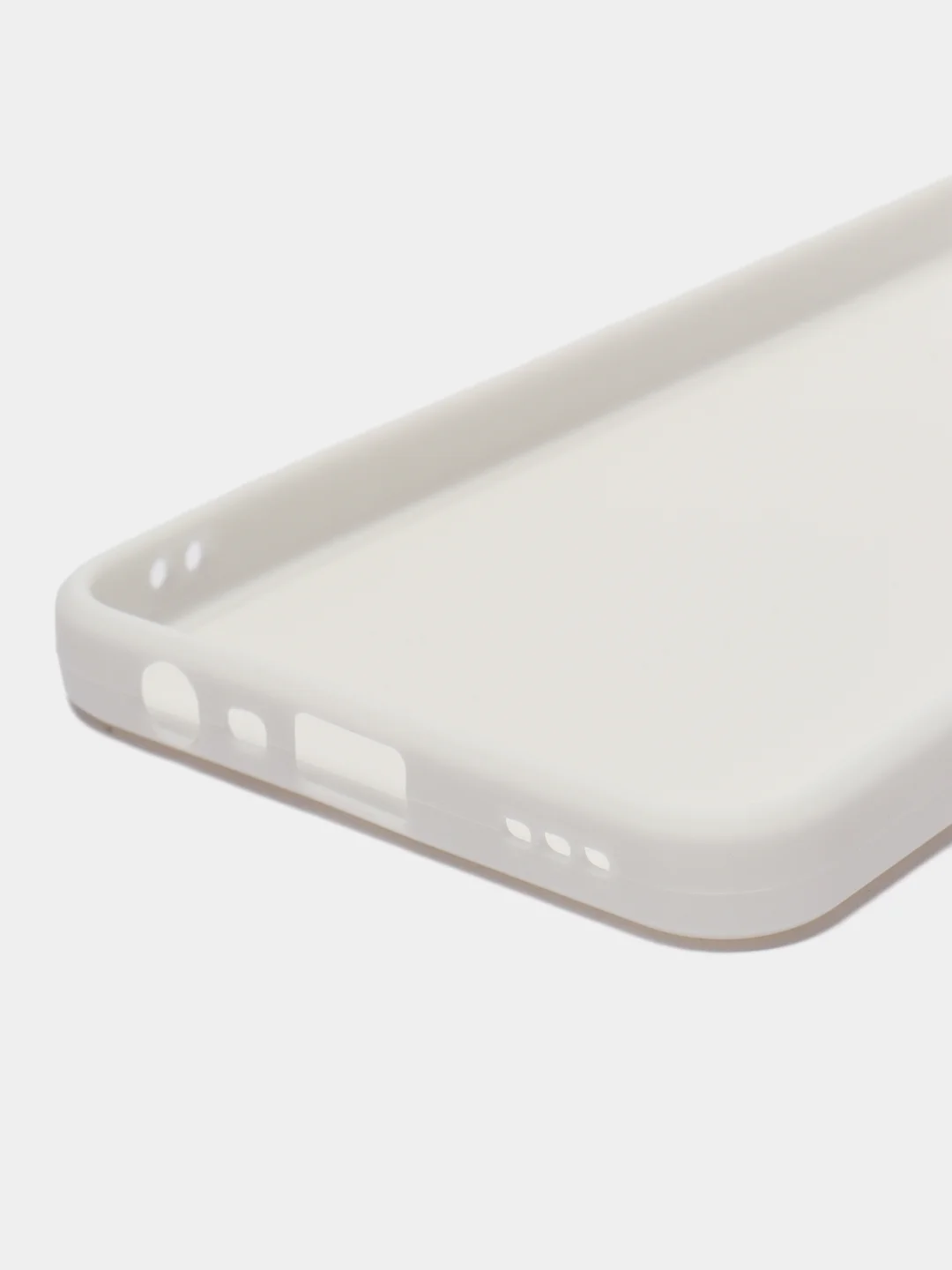 Белый чехол для Oppo A17 (Оппо А17),силиконовый прозрачный