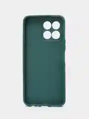 Тёмно-зелёный силиконовый чехол для Honor X8 5G, Honor X6 (Хонор Х8 5Г, Х6), прозрачный
