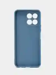 Синий силиконовый чехол для Honor X8 5G, Honor X6 (Хонор Х8 5Г, Х6), прозрачный