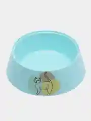 Голубой миска для кошек и собак мелких пород, пластик, 0,3 л