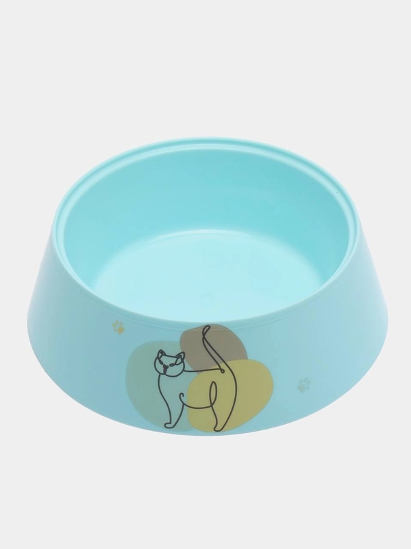 Миска для кошек и собак мелких пород, пластик, 0,3 л