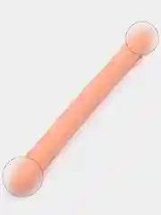Бежевый фаллоимитатор двойной