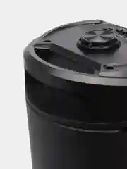 Черный портативная колонка ZQS-6212, c микрофоном, радио и светомузыкой