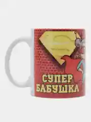 Красный кружка с принтом "Женская версия"