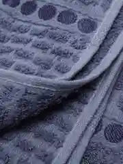 Темно-синий набор махровых полотенец, 2 шт банное70*140+полубанное 50*80