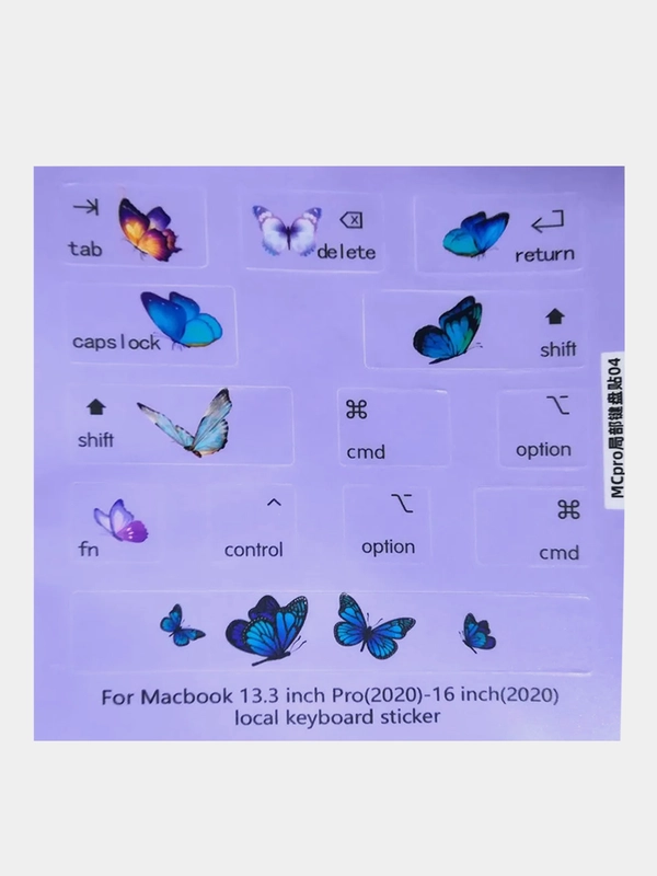 Наклейка на клавиатуру для MacBook Pro 13.3 inch Pro(2020) - 16 inch(2020)