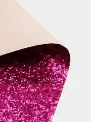 Фуксия кожзам с крупными блестками, 30*20 см