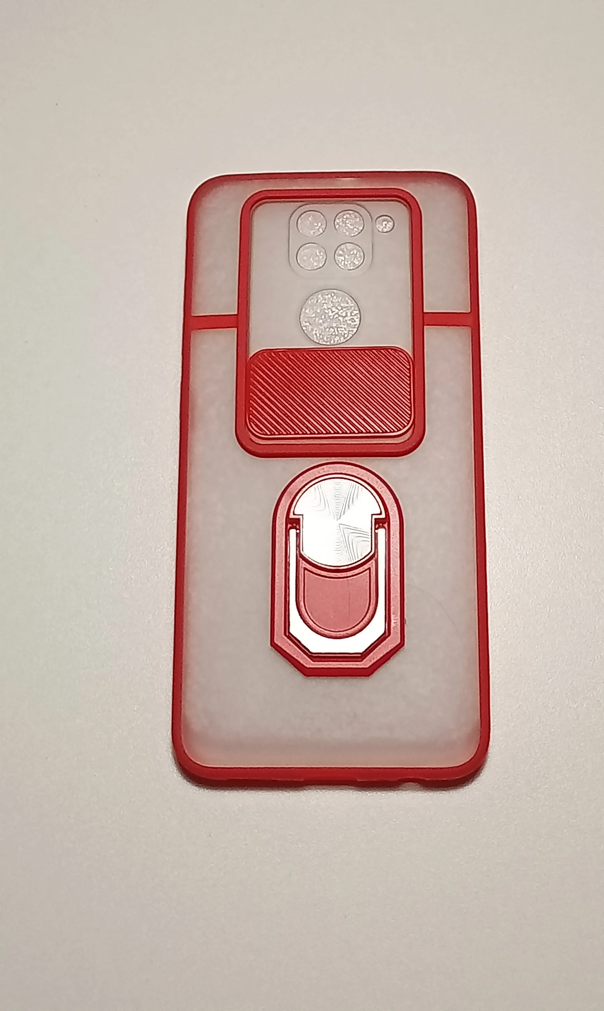 Красный чехол XIAOMI REDMI Note 9 c защитой камеры