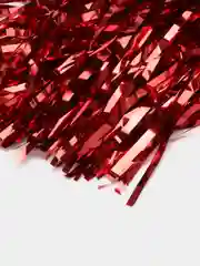 Красный помпоны для черлидинга (чирлидинг) с ручками, 2 штуки