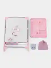 Розовый мольберт детский, двухсторонний, с регулировкой высоты, Nika
