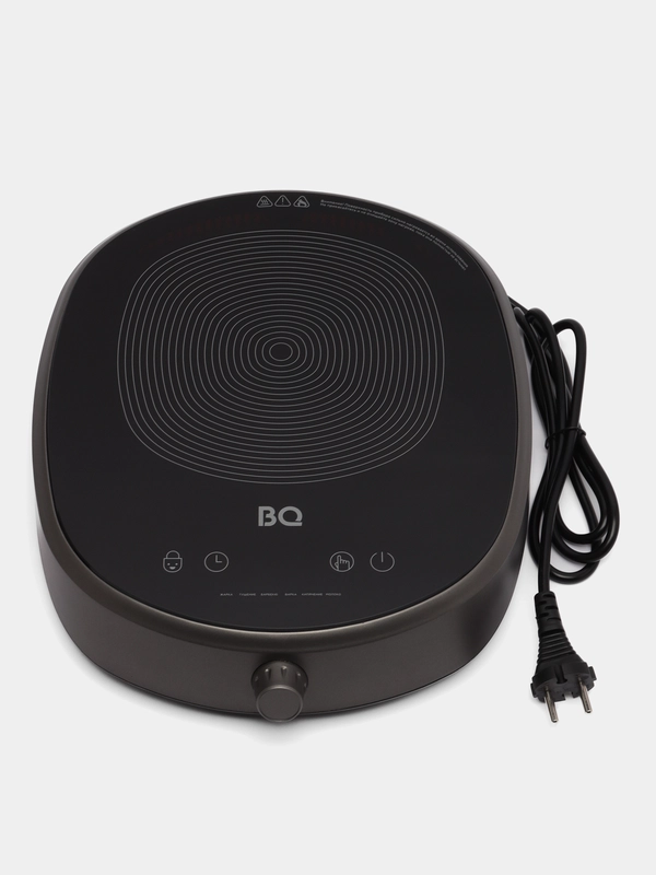 Индукционная электрическая плита BQ HP121SS, 6 программ, LED - экран, 2400 В