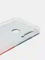 Бордовый чехол на Huawei P30 Lite/Honor 20S/20 Lite 2020 / Хонор 20 Lite прозрачный, с рисунком