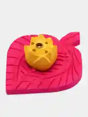 Желтый эко подставка для благовоний, из гималайского кедра ручной работы