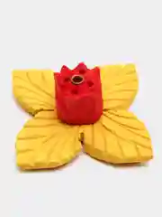 Красный эко подставка для благовоний, из гималайского кедра ручной работы