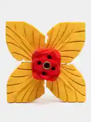 Красный эко подставка для благовоний, из гималайского кедра ручной работы