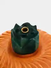 Желтый эко подставка для благовоний, из гималайского кедра ручной работы