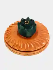 Желтый эко подставка для благовоний, из гималайского кедра ручной работы