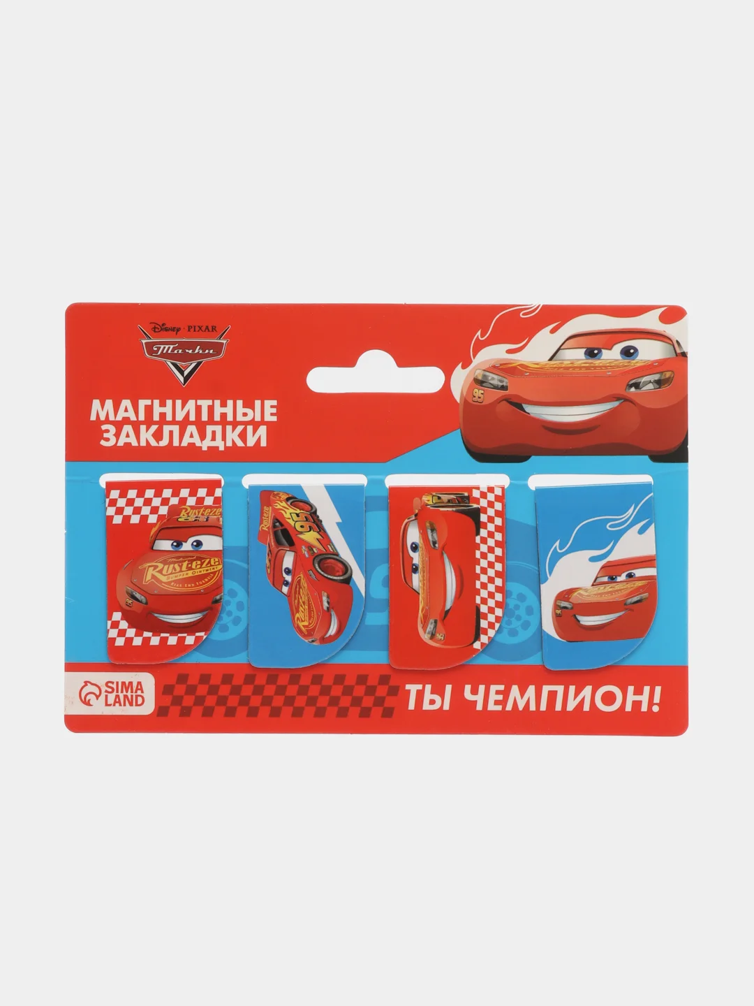 Алый открытка с магнитными закладками