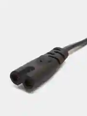 Сетевой кабель-шнур, евровилка, 2pin, C7, 2-контактный, черный для питания электроники
