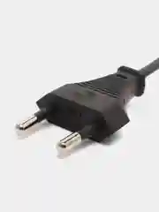 Сетевой кабель-шнур, евровилка, 2pin, C7, 2-контактный, черный для питания электроники
