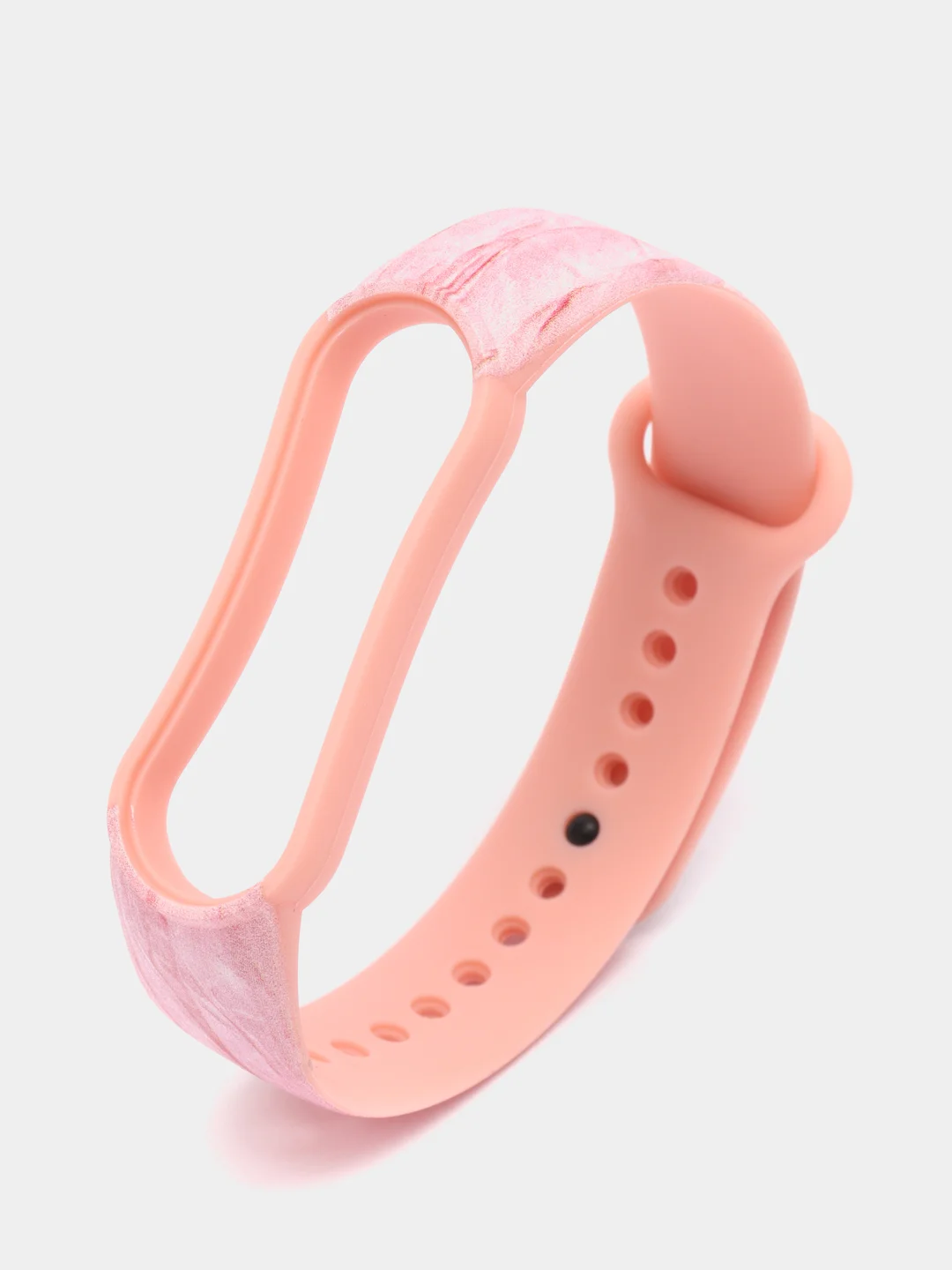Розовый ремешок для Xiaomi Mi Band 3 4 5 6 7 силиконовый мраморный фитнес браслет