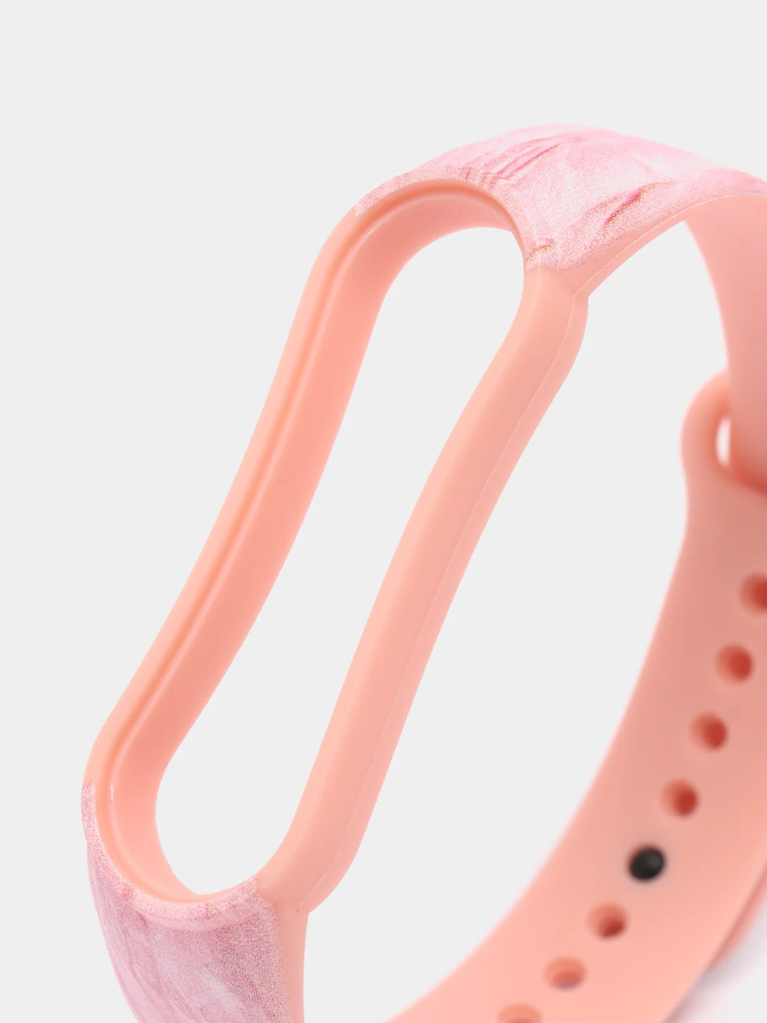 Розовый ремешок для Xiaomi Mi Band 3 4 5 6 7 силиконовый мраморный фитнес браслет