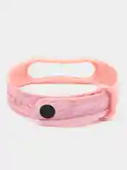 Розовый ремешок для Xiaomi Mi Band 3 4 5 6 7 силиконовый мраморный фитнес браслет