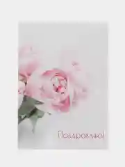 Вишнёвый открытка поздравительная "С днем рождения", "Маме", "Подруге", "Другу", 10 х 15 см