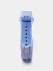 Синий ремешок для Xiaomi Mi Band 3 4 5 6 7 силиконовый мраморный фитнес браслет