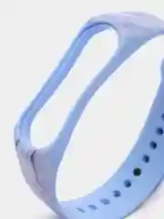 Синий ремешок для Xiaomi Mi Band 3 4 5 6 7 силиконовый мраморный фитнес браслет